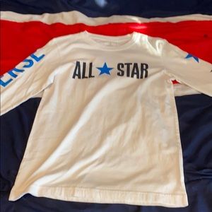 White converse long sleeve shirt